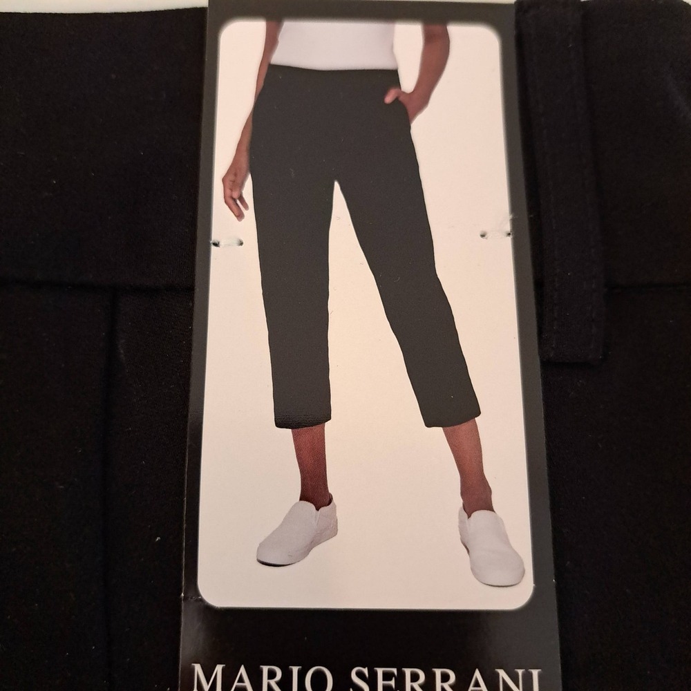 Mario Serrani Womens Capri S Black NWT Stretch Workwear 1742-196